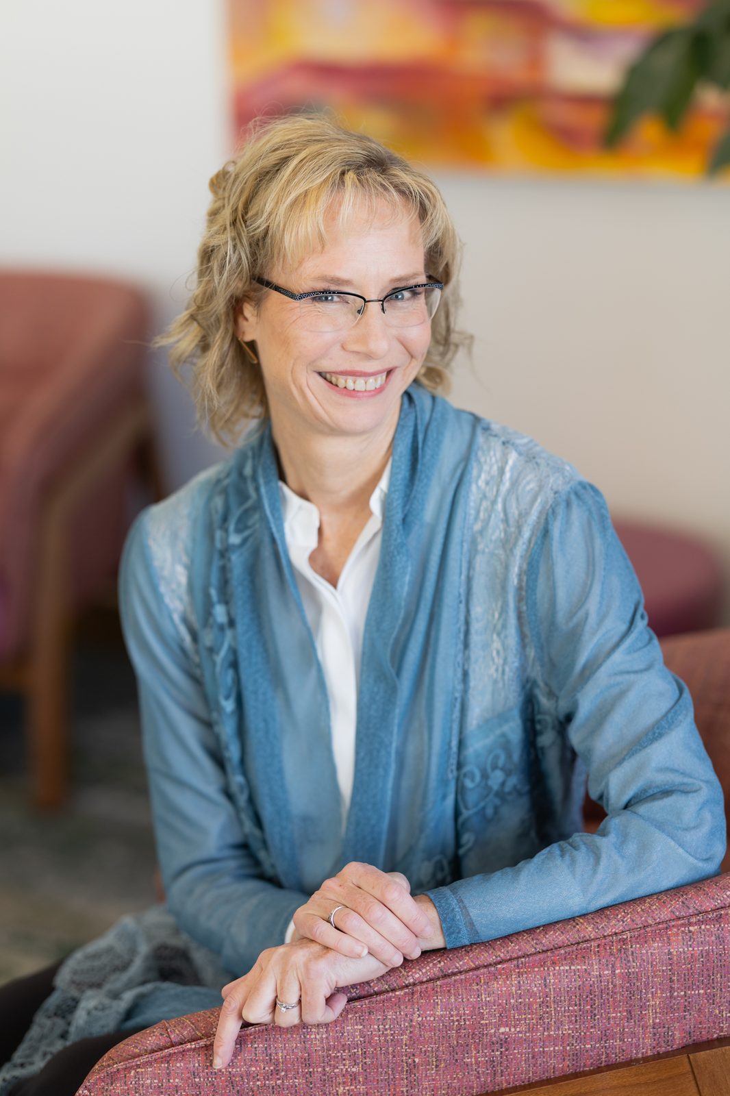 Warm professional headshot from a Wisconsin branding session